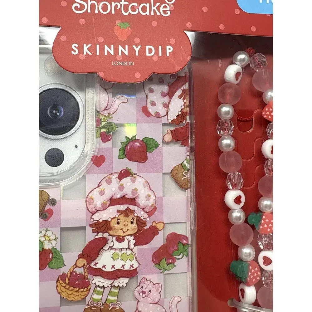 Strawberry Shortcake Skinny Dip iPhone 15 Pro Max Case Cover Beaded Strap Cover